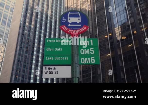 Public bus stop sign routes Stock Videos & Footage - HD and 4K Video ...