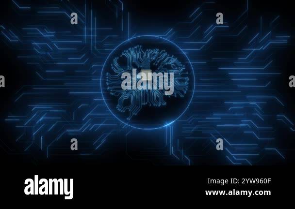 Circuit Burst Digital Energy flowing through circuits AI, Computer ...