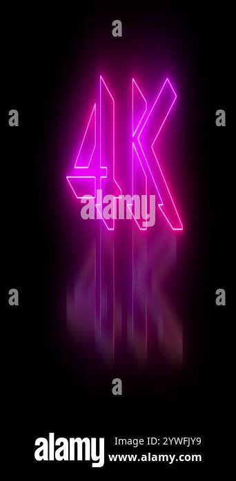 4K text animation in vertical high resolution. Easy to put into any ...