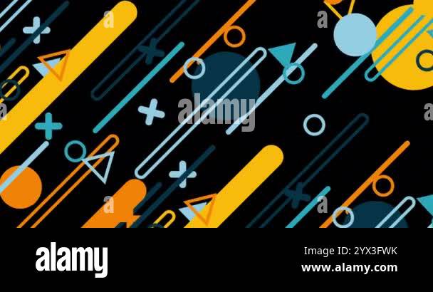 Geometric shape abstract loop animation. Infinity Motion Graphic Shapes ...