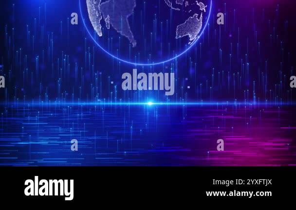 Digital Metaverse Matrix cyberspace Technology cyber grid. Deep space ...