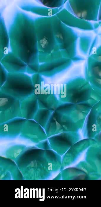 Turquoise abstract background morphs and transforms, creating a ...