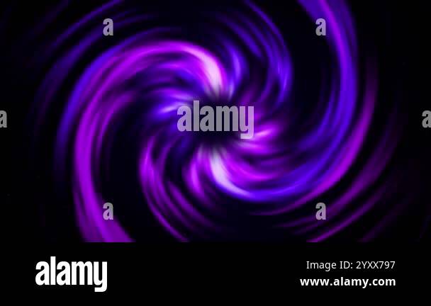 Vibrant swirl of purple and blue hues creating a cosmic vortex ...