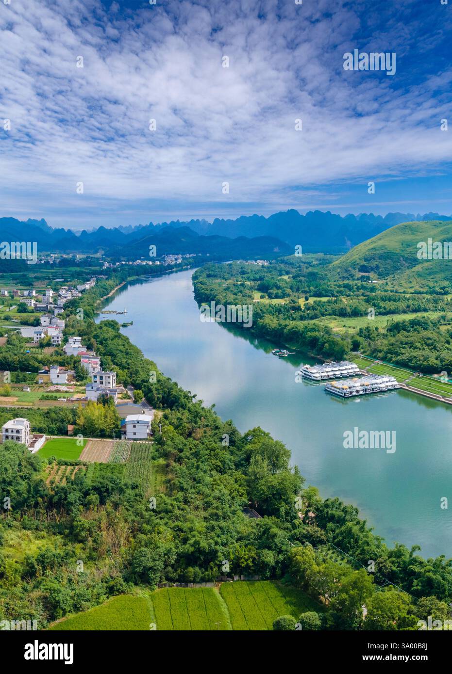 Natural scenery of Lijiang River, Guilin, Guangxi, China Stock Photo ...