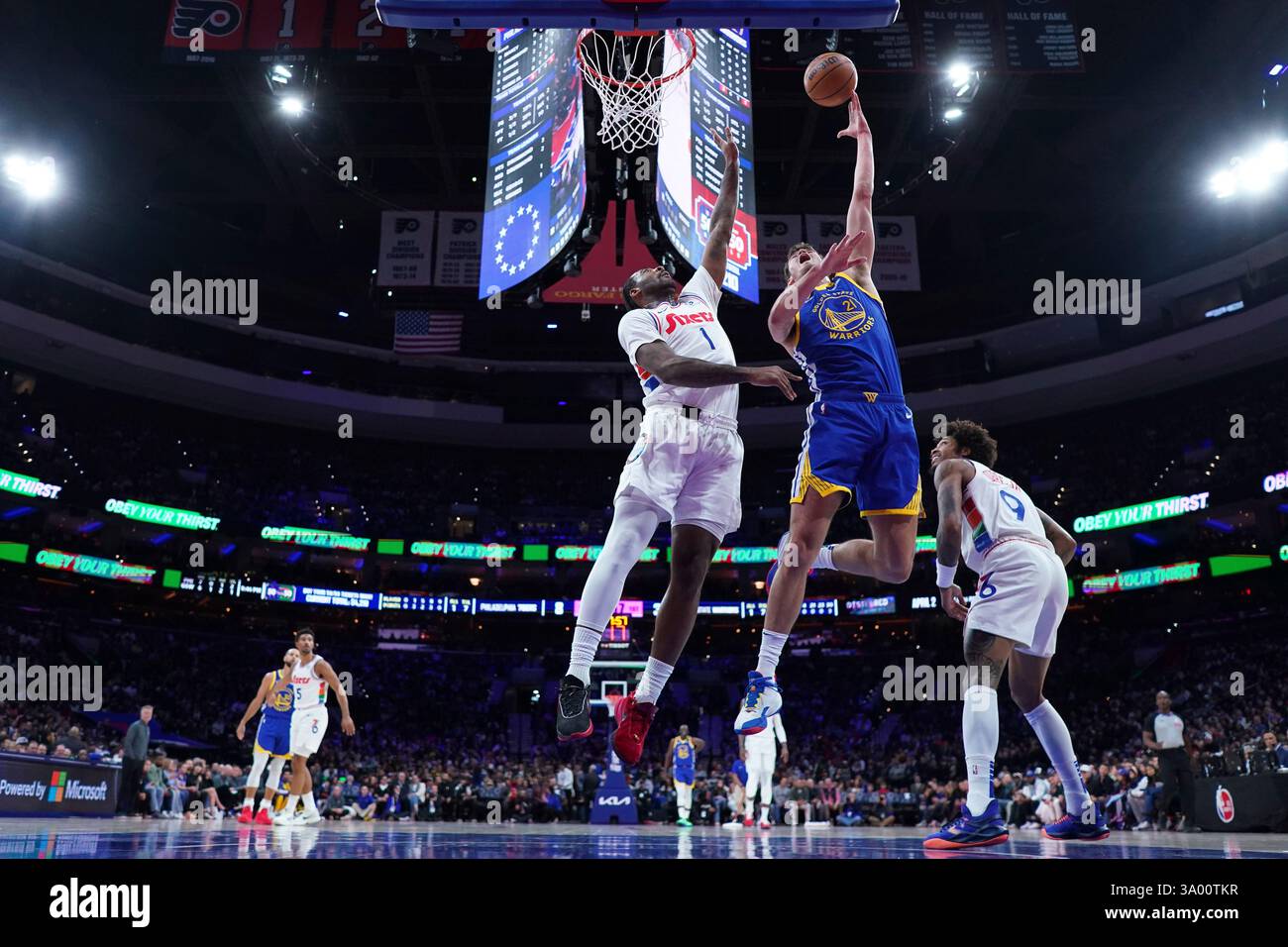 Quentin Post Golden State Warriors' Quinten Post (21) goes up for a shot against ...