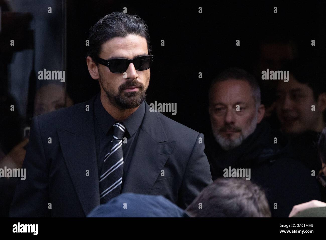 Michele Morrone Is Seen Arriving At The Dolce Gabbana Fashion Show Michele Morrone Is Seen Arriving At The Dolce Amp Gabbana Fashion Show During The Milan Fashion Week Womenswear Fallwinter 20252026 On March The 3A01MHB
