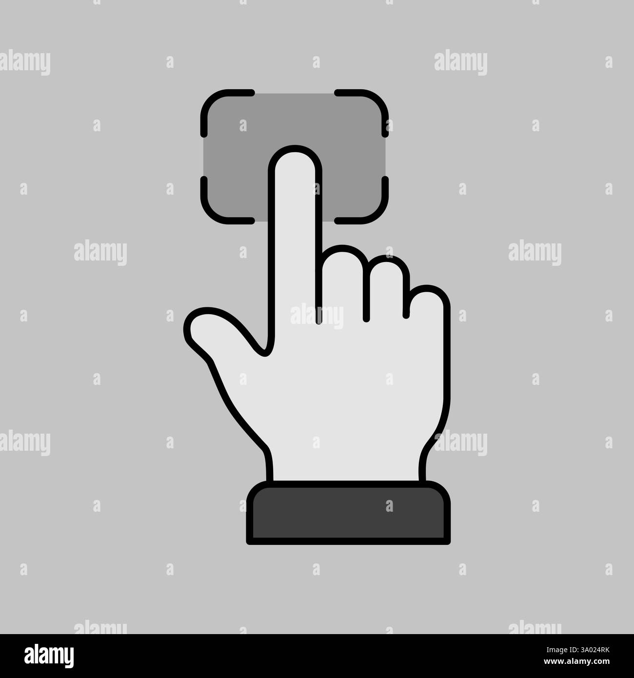 Fingerprint scanning vector icon. Biometrics concept. Security sign ...