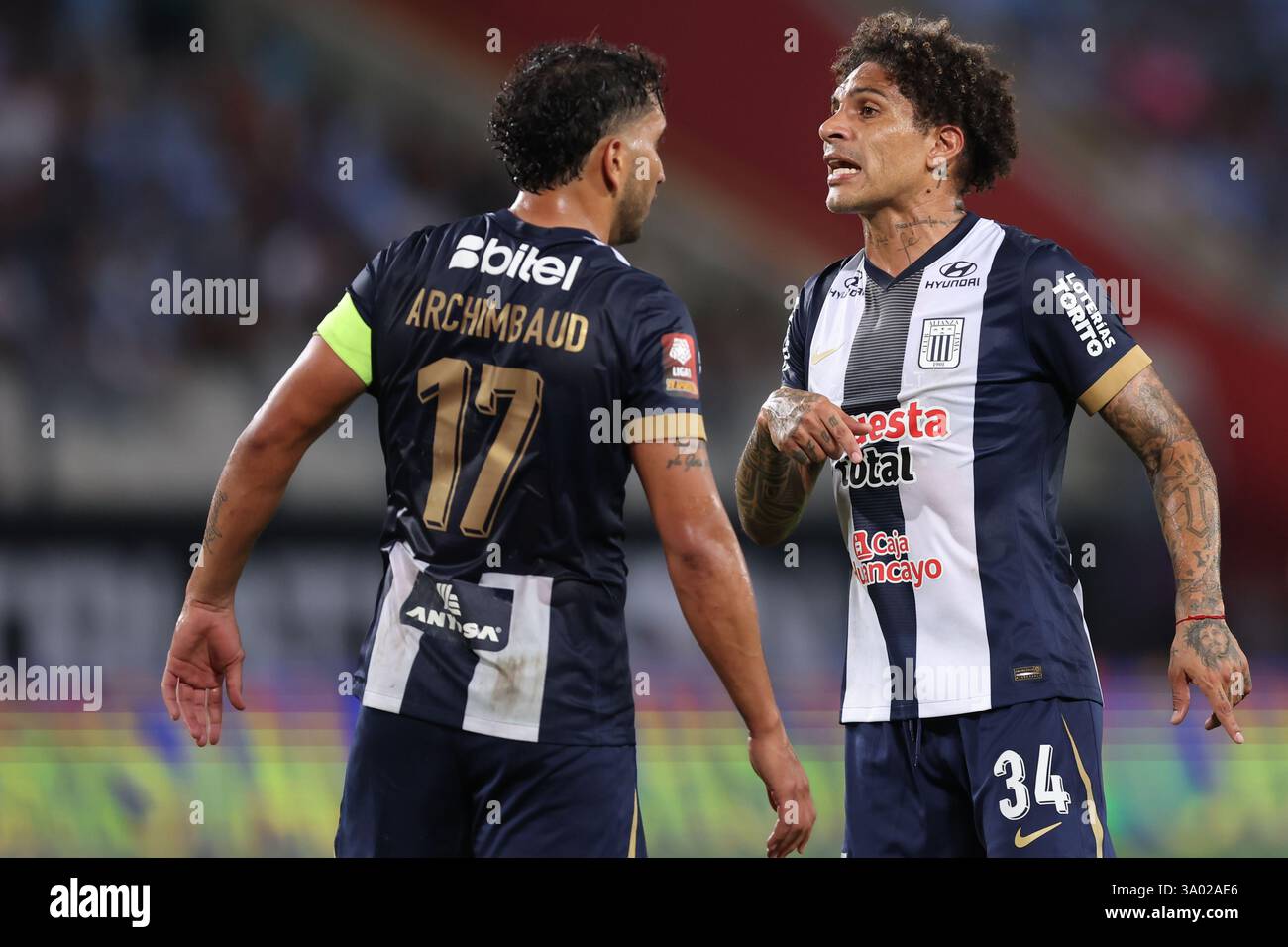 Paolo Guerrero of Alianza Lima during the Liga 1 Te Apuesto match