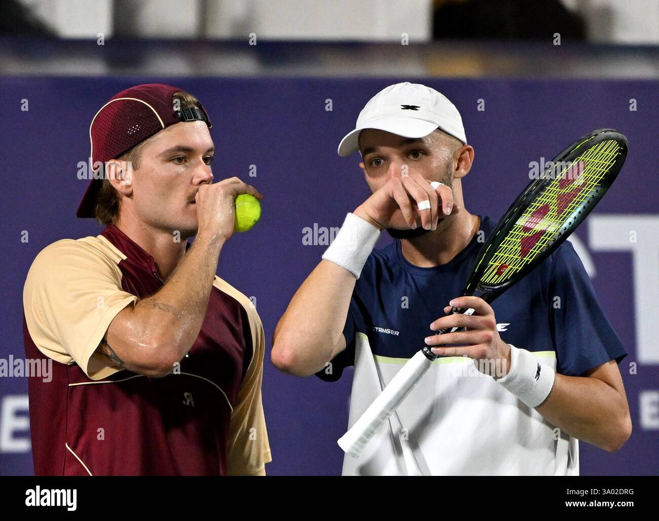 Bengaluru, India. 1st March, 2025. Top-seeded duo Anirudh Chandrasekar ...