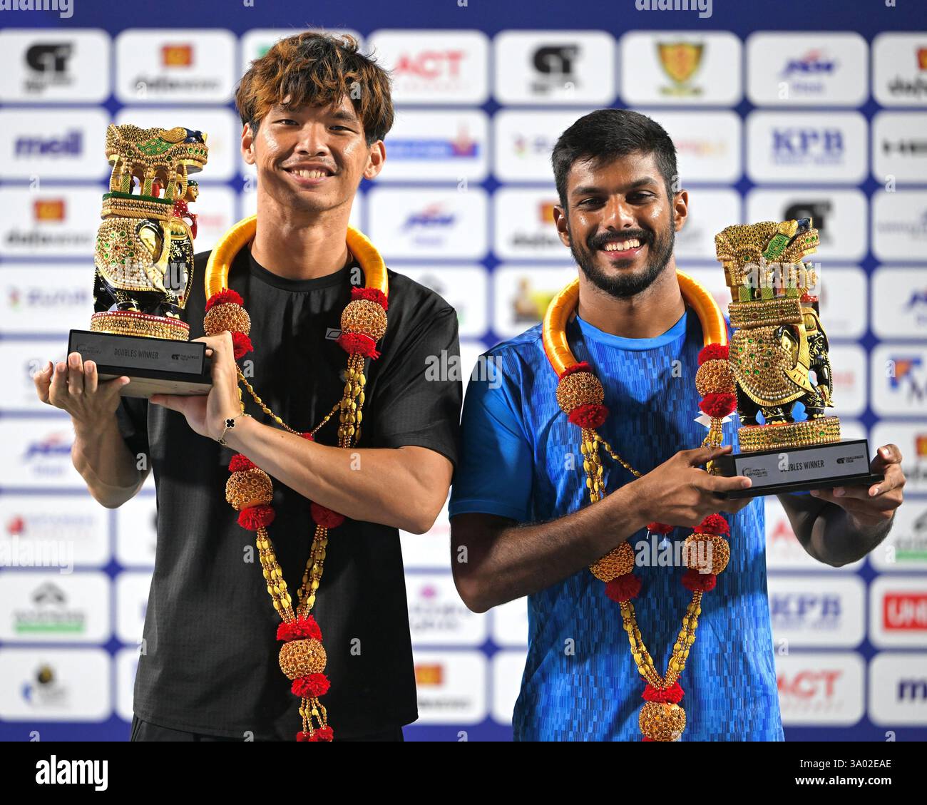 Bengaluru, India. 1st March, 2025. Top-seeded duo Anirudh Chandrasekar ...