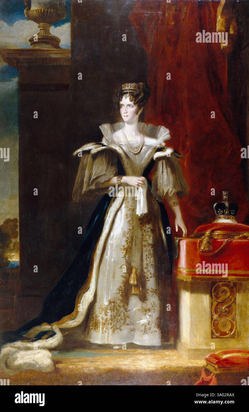 Queen Adelaide (1792–1849)  - John Simpson, circa 1832 Stock Photo
