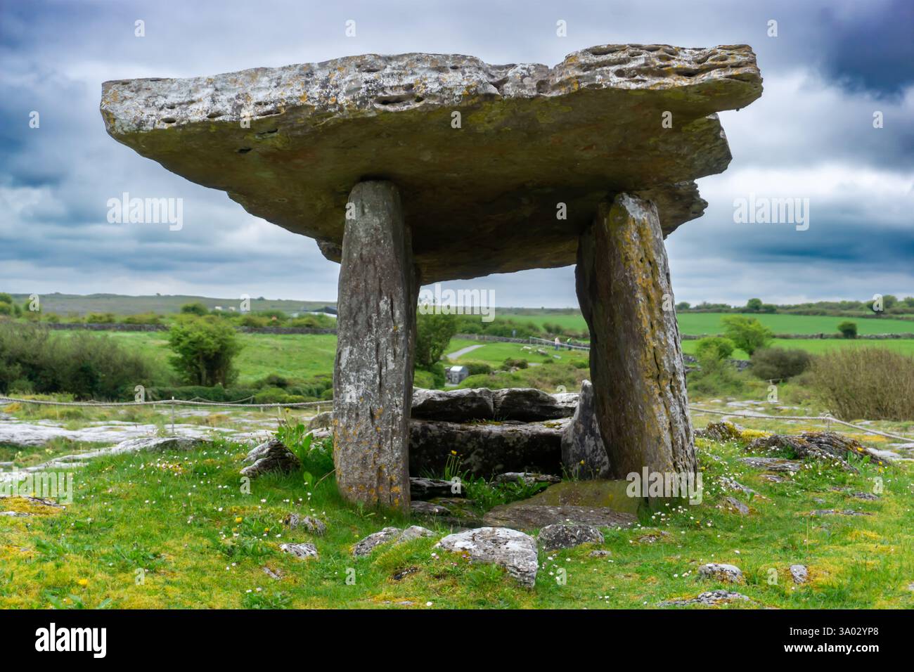 Iconic Poulnabrone Dolmen In Ireland A Prehistoric Neolithic Portal 