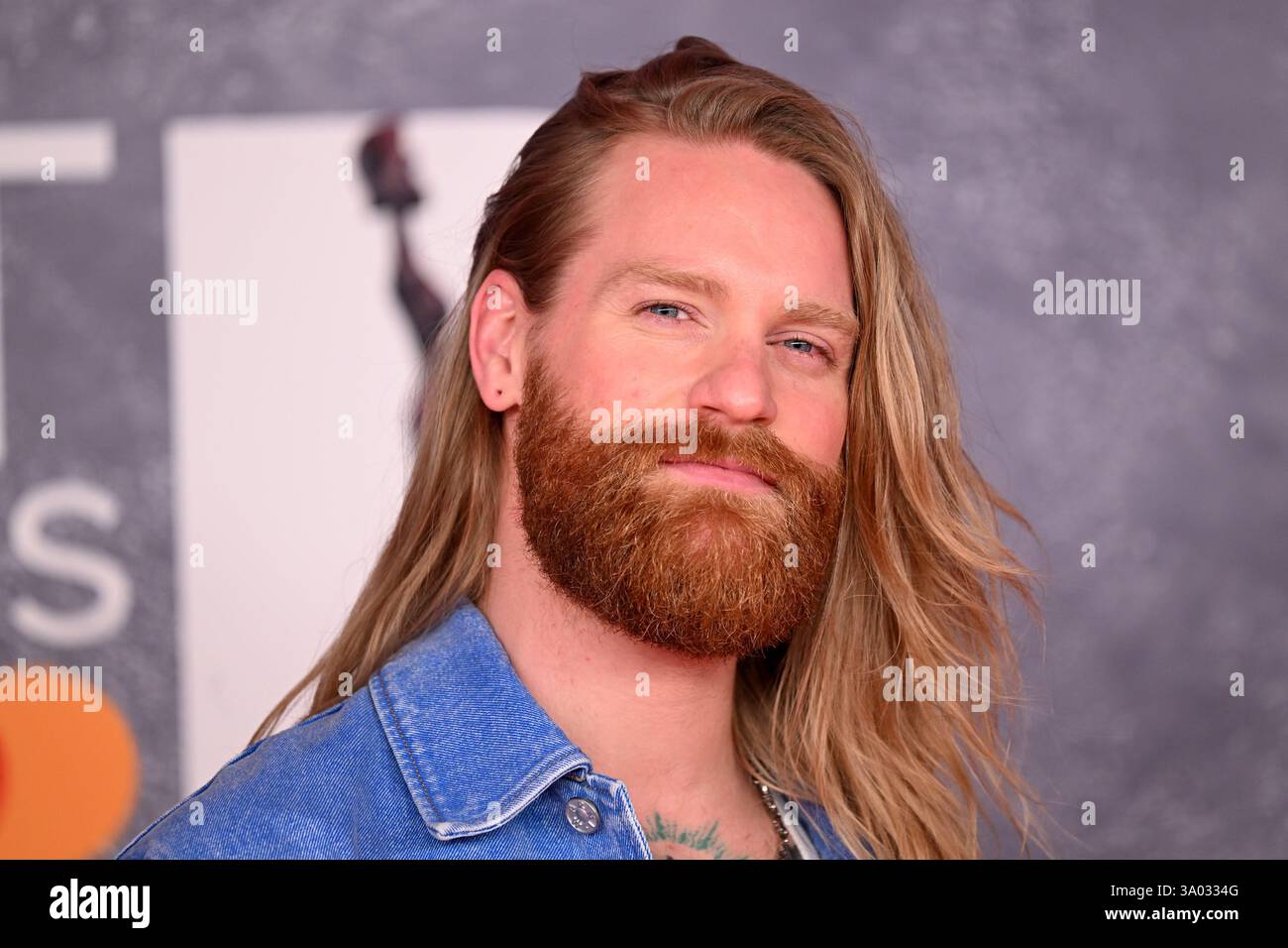 Sam Ryder O2 Postre London, UK. 1 March 2025. Sam Ryder arriving for The BRIT Awards 2025 ...