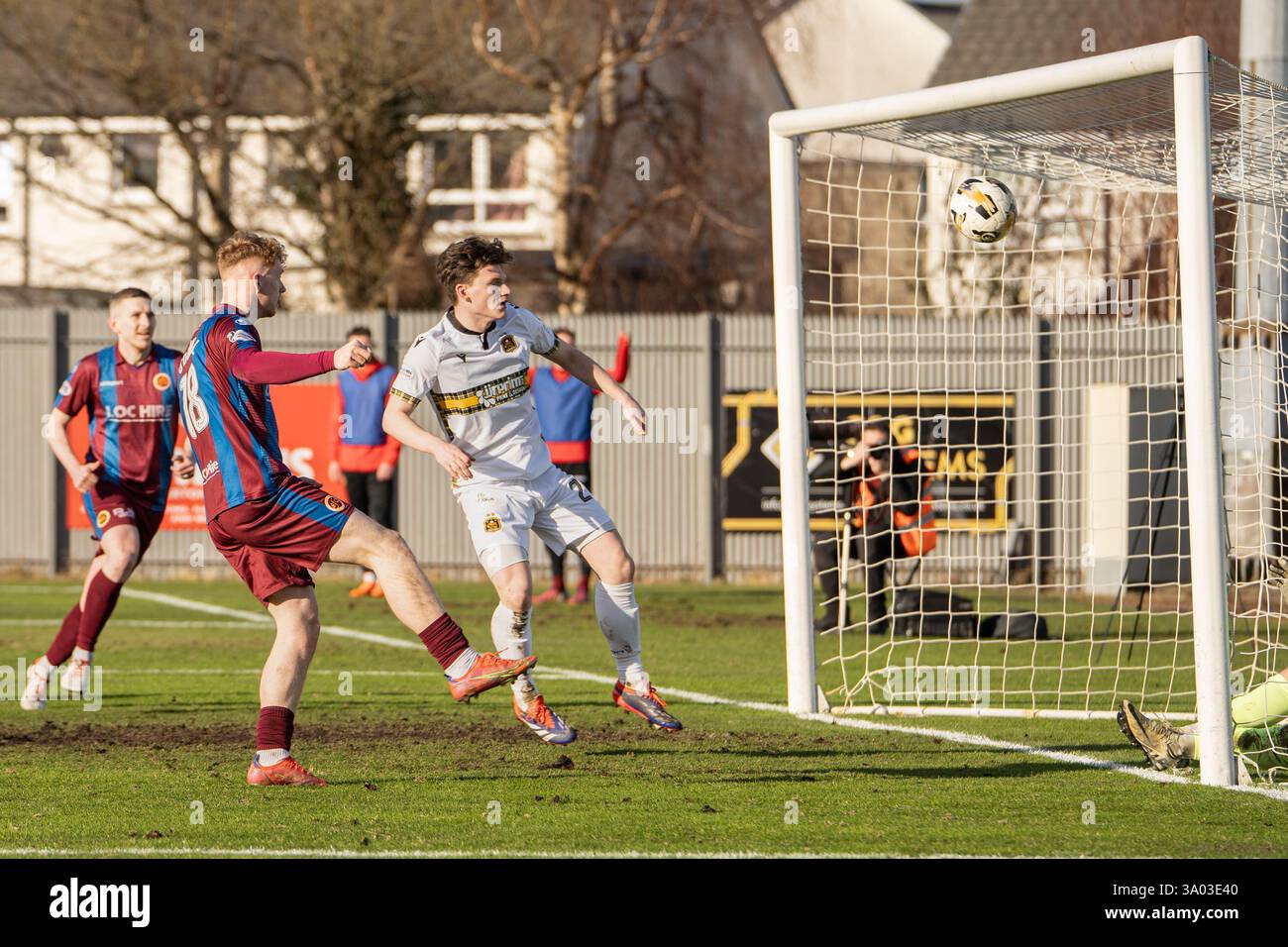 Corey O'Donnell completes his hat-trick. Stock Photo