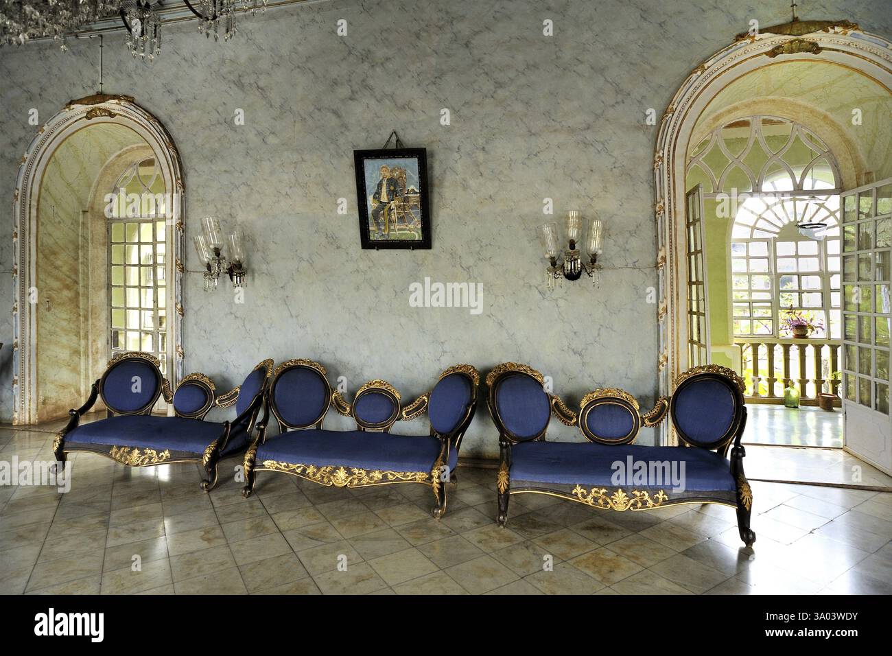 Old braganza house, Chandor near Margaon, South Goa, Goa, India, Asia ...