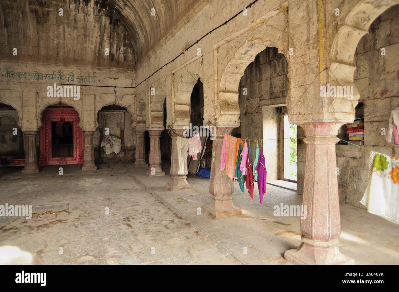 Vishnu temple interior rashin, karjat, ahmednagar, Maharashtra, India ...