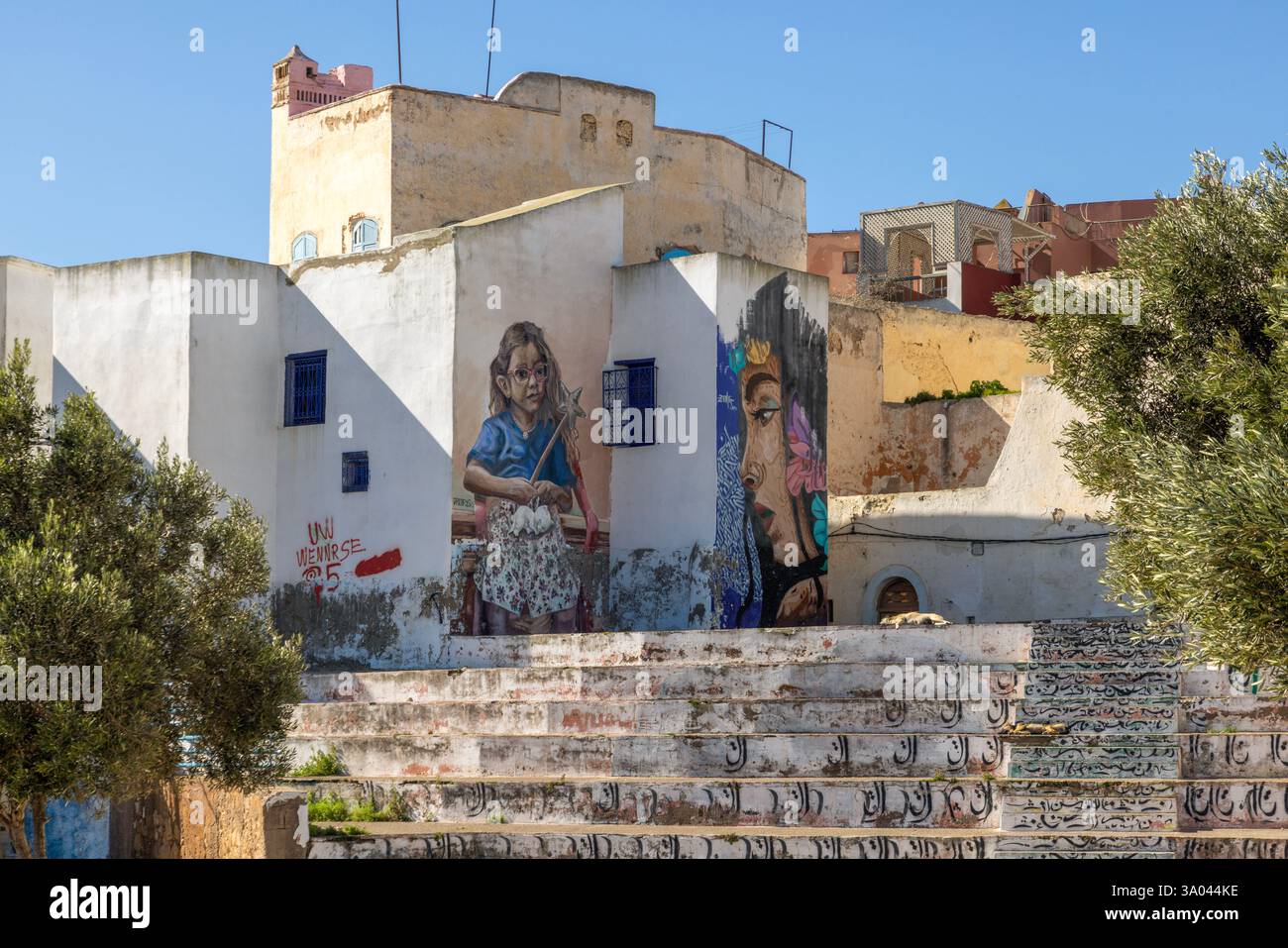 The Moroccan city of Azemmour is located on the Atlantic coast, 75 km ...