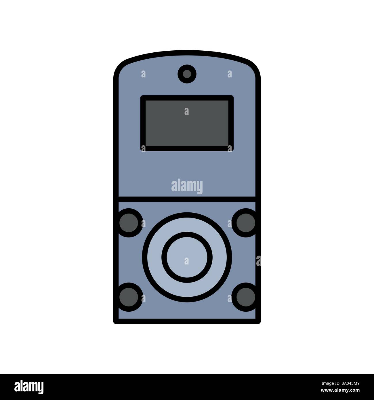 Wireless Alarm color line icon. Vector isolated element. Editable stroke. Stock Vector