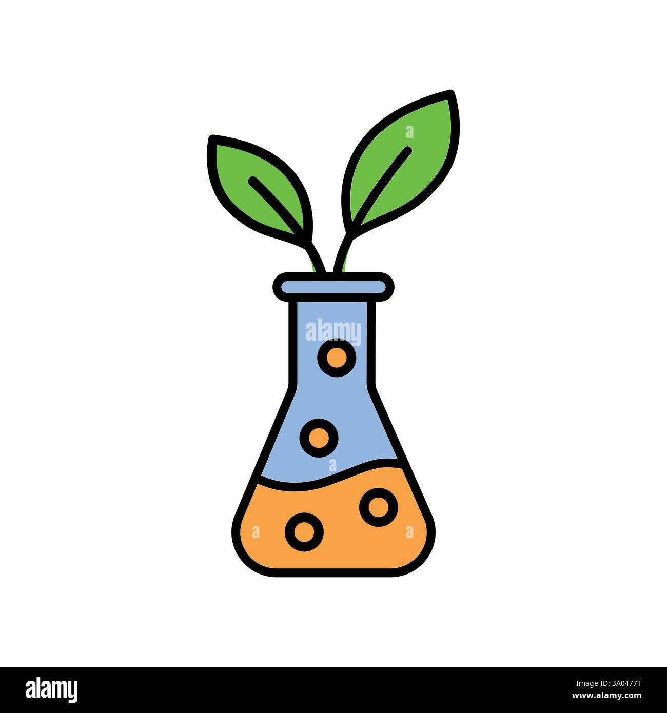Biopharmaceuticals color line icon. Vector isolated element. Editable stroke. Stock Vector