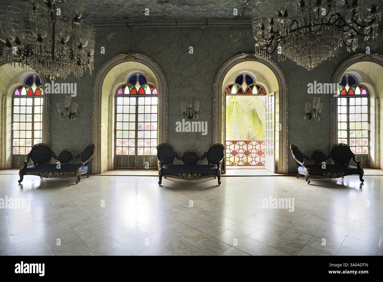 Old Braganza house, Chandor near Margao, South Goa, Goa, India, Asia ...