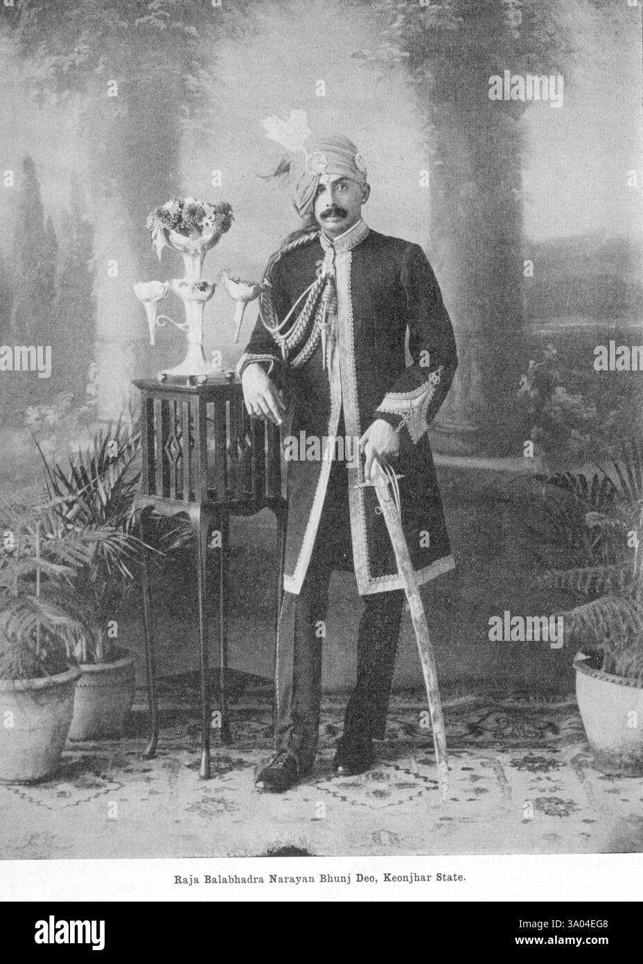 Princes of India, Raja Balabhadra Narayan Bhunj Deo, Keonjhar State, Orissa, India NO MR Stock Photo