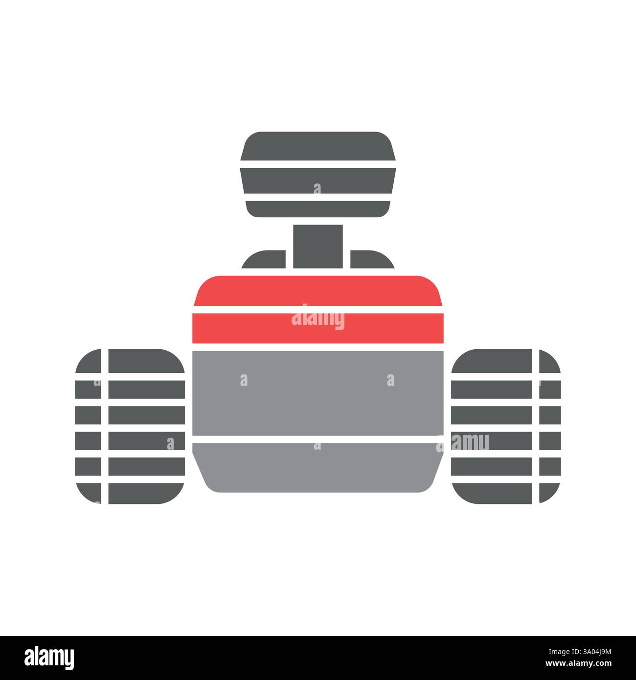 Robotic crop flat icon. Smart agriculture. Vector isolated element. Stock Vector