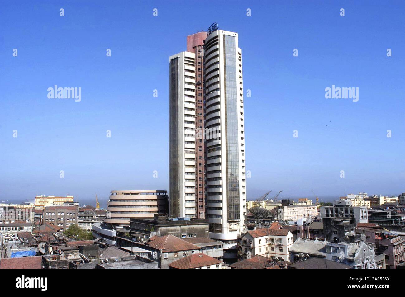 Bombay Stock Exchange (BSE) market building in Bombay Mumbai, Maharashtra, India, Asia Stock Photo