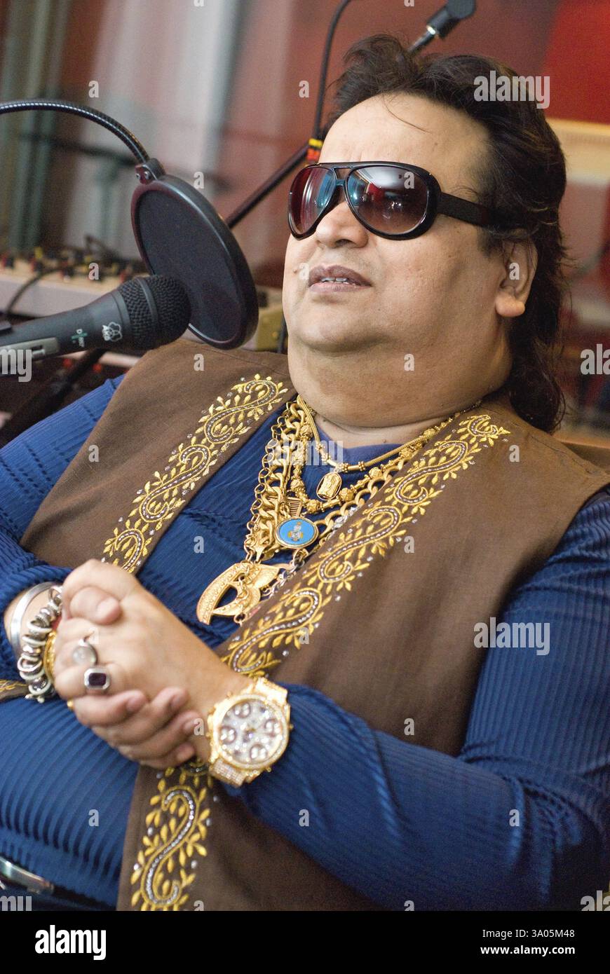 Singer composer and musician Bappi Lahiri, India NO MR Stock Photo - Alamy