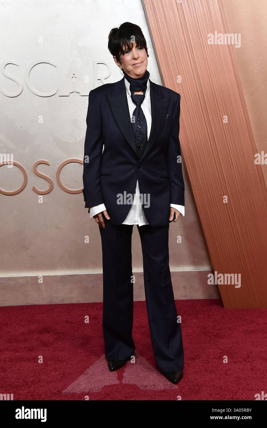 Diane Warren arrives at the Oscars on Sunday, March 2, 2025, at the