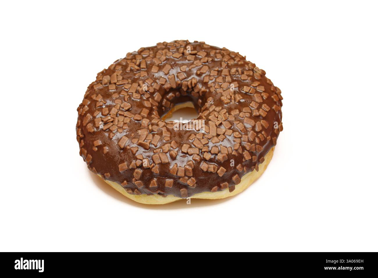 Chocolate donut isolated on white background Stock Photo - Alamy
