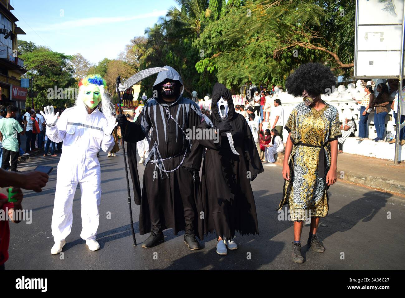 Devils pose for photos during the event. Goa's 450-year-old Portuguese ...