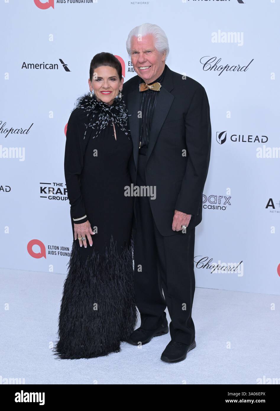 Tani Austin and Bill Austin arriving at the 33rd Annual Elton John AIDS ...