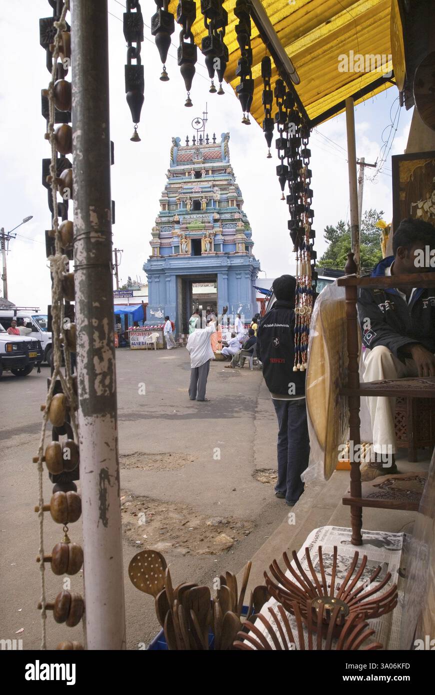 Kurinji Andavar temple dedicated Lord Muruga, Kodaikanal Kodai situated Palani hills 2133 meter sea level, Tamil Nadu Stock Photo