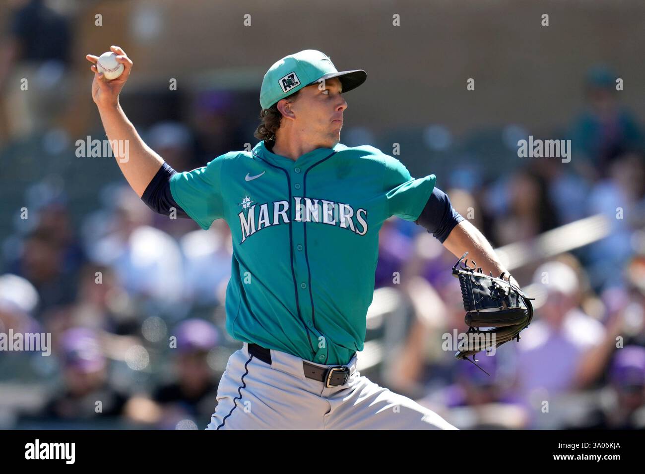 Gilbert Pitcher Seattle Mariners starting pitcher Logan Gilbert throws against the ...