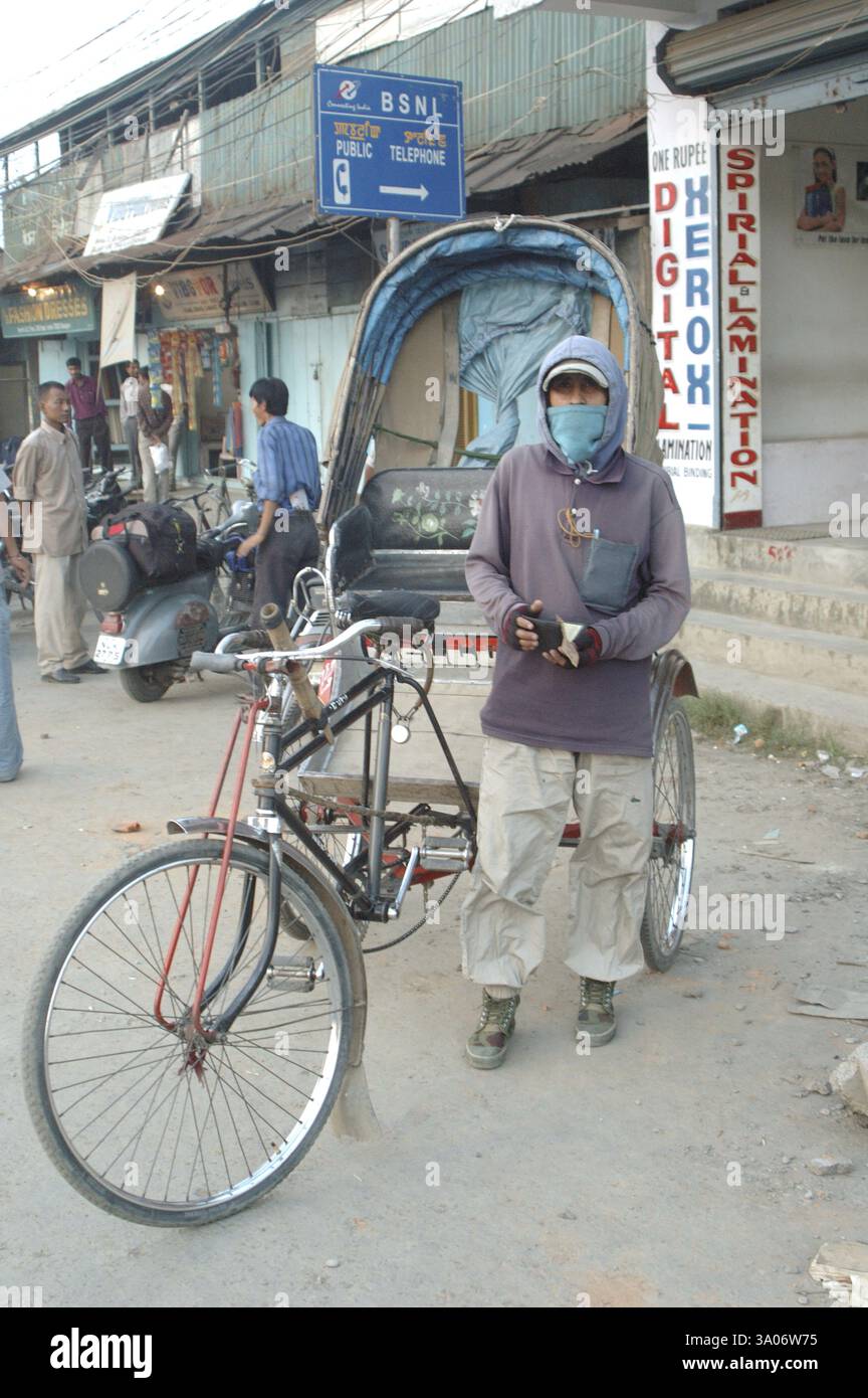 Cycle rickshaw, Imphal, Manipur, India, Asia Stock Photo - Alamy