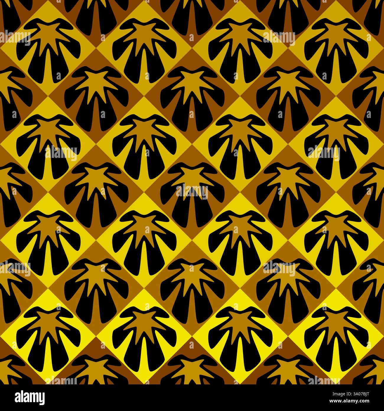 seamless geometric floral pattern with tiles vector illustration Stock Vector