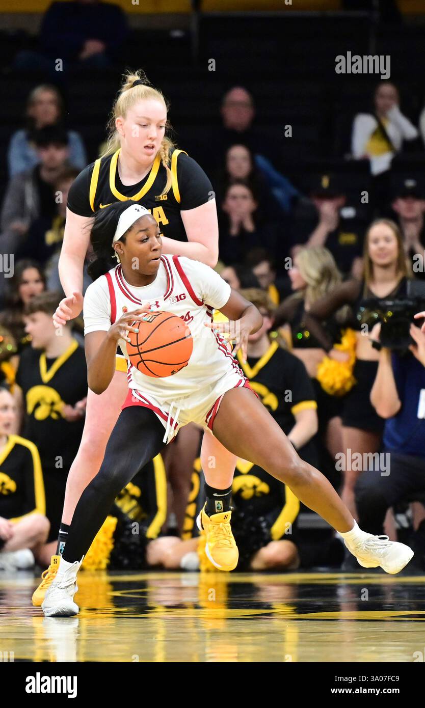 IOWA CITY, IA - MARCH 02: Wisconsin Badgers center Carter McCray (1 ...