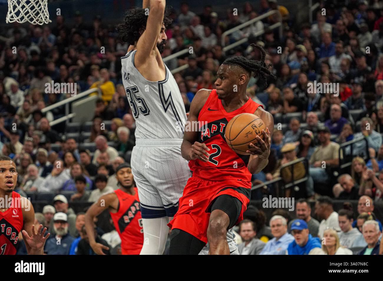 Orlando, Florida, USA, March 2, 2025, Toronto Raptors forward Jonathan ...
