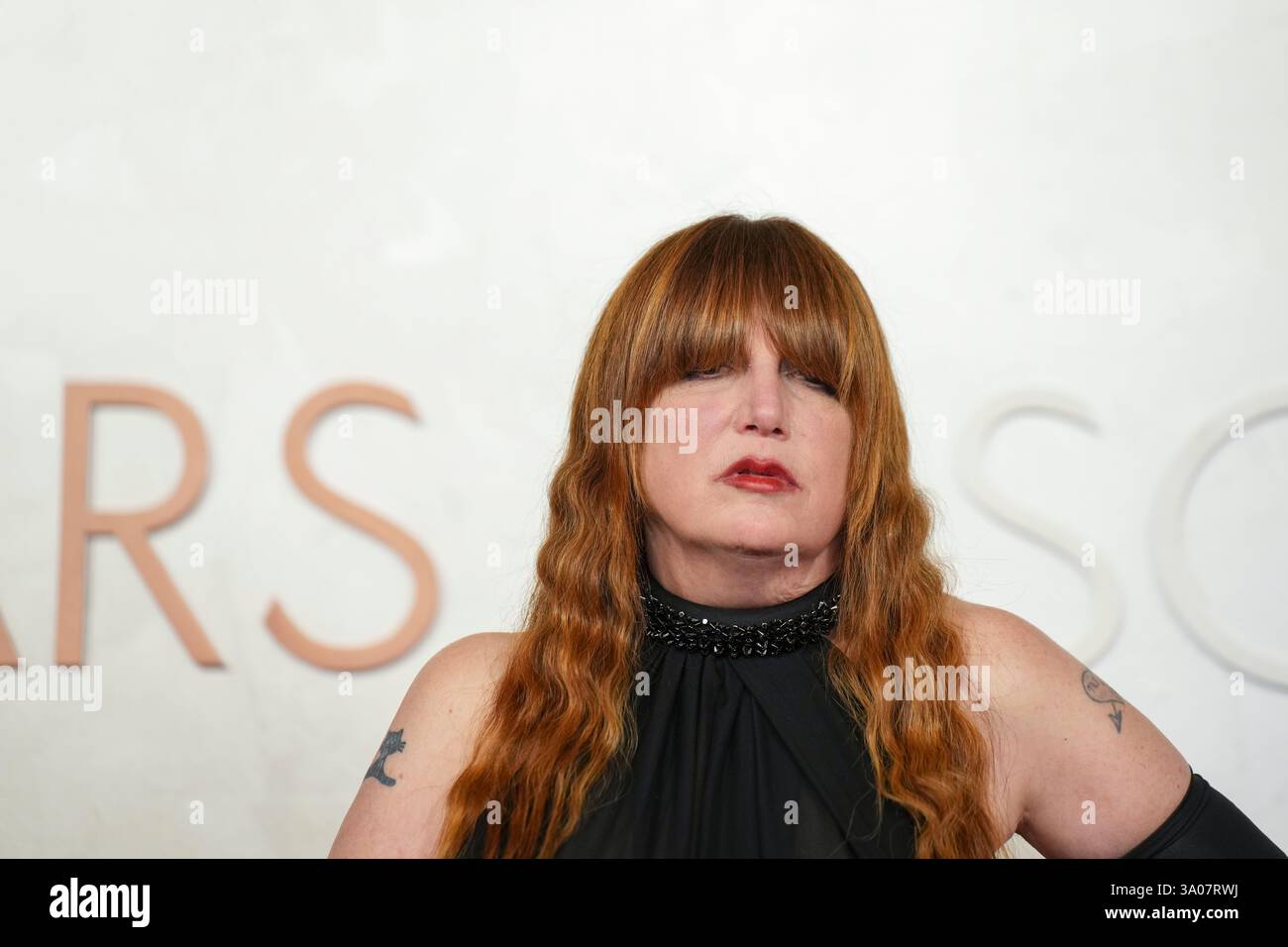 Judy Becker arrives at the Oscars on Sunday, March 2, 2025, at the