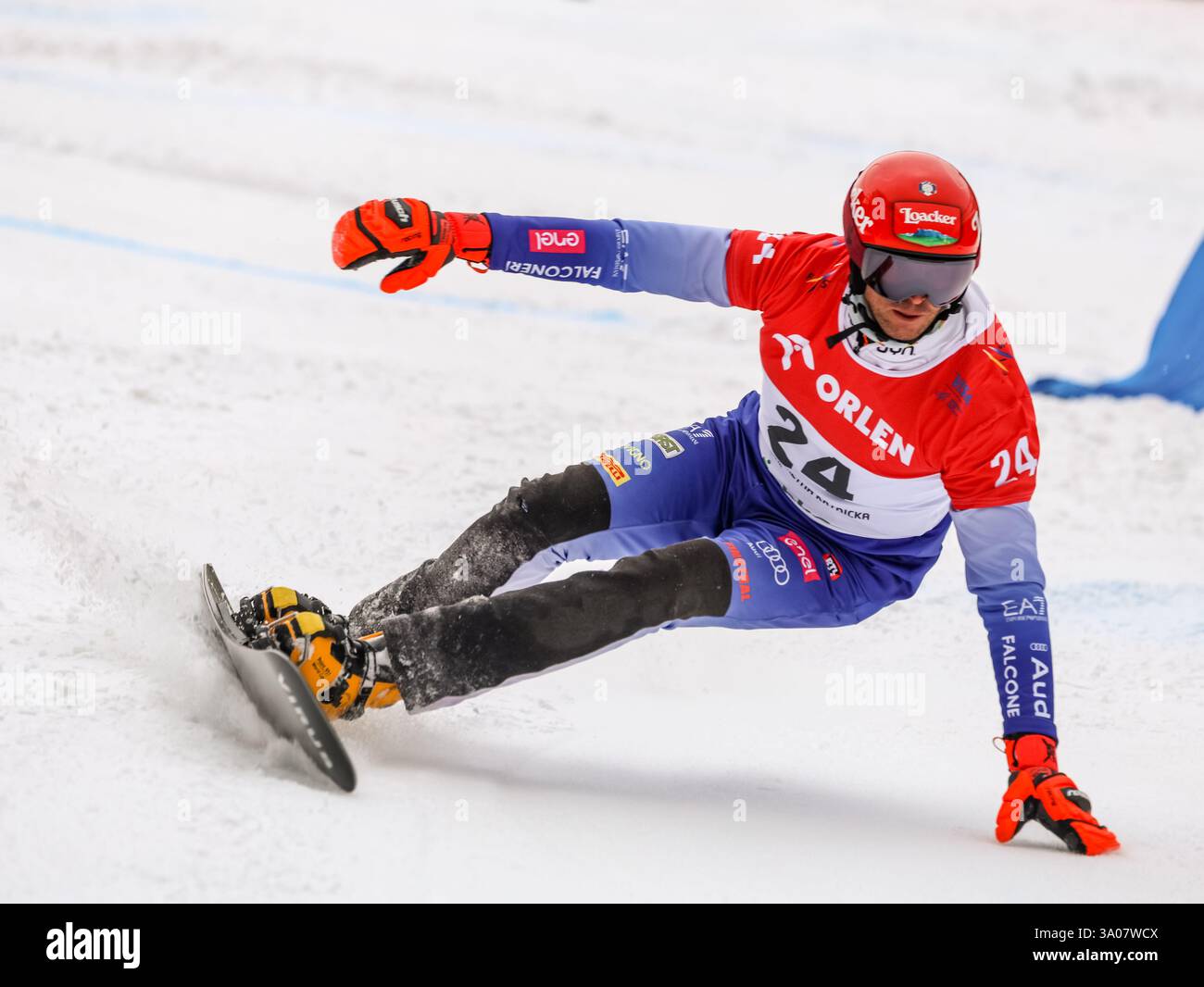 Roland Fischnaller of Italy competes in Parallel Giant Slalom, FIS ...
