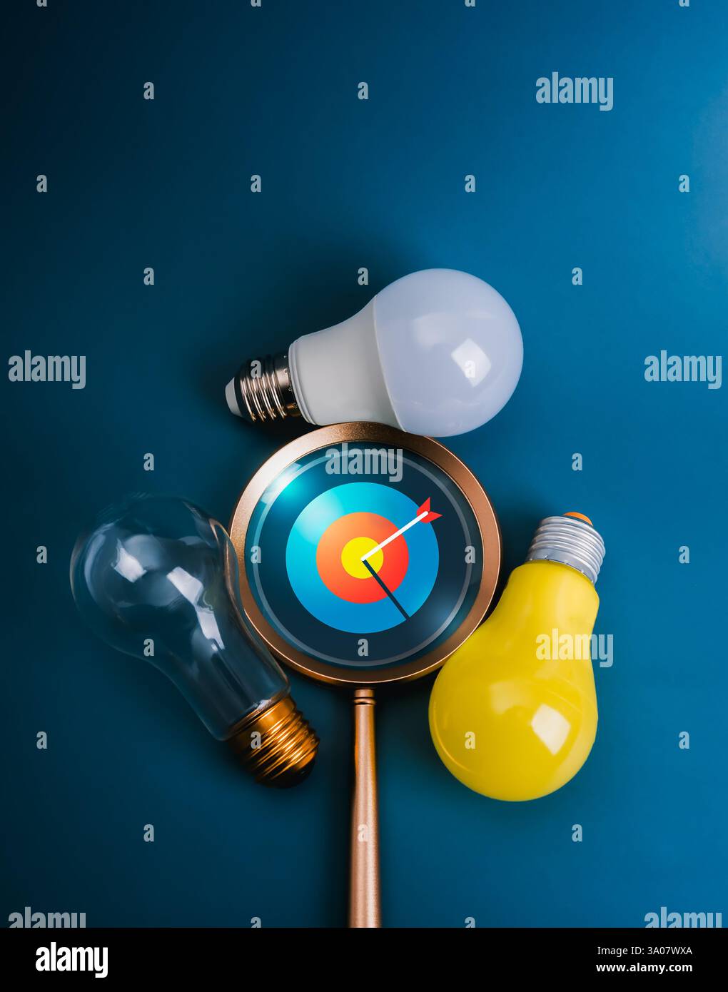 Innovation and ideas concept magnifying glass hi-res stock photography ...