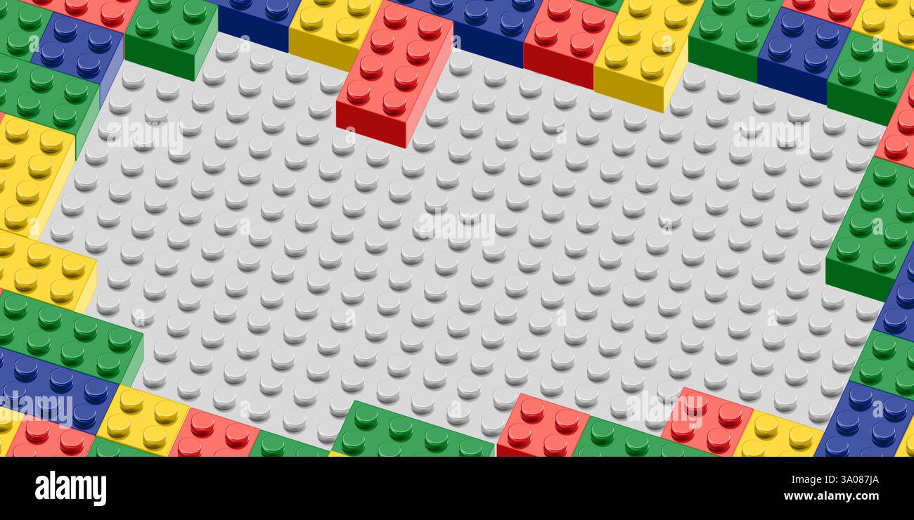 Brick toys block vector background Stock Vector