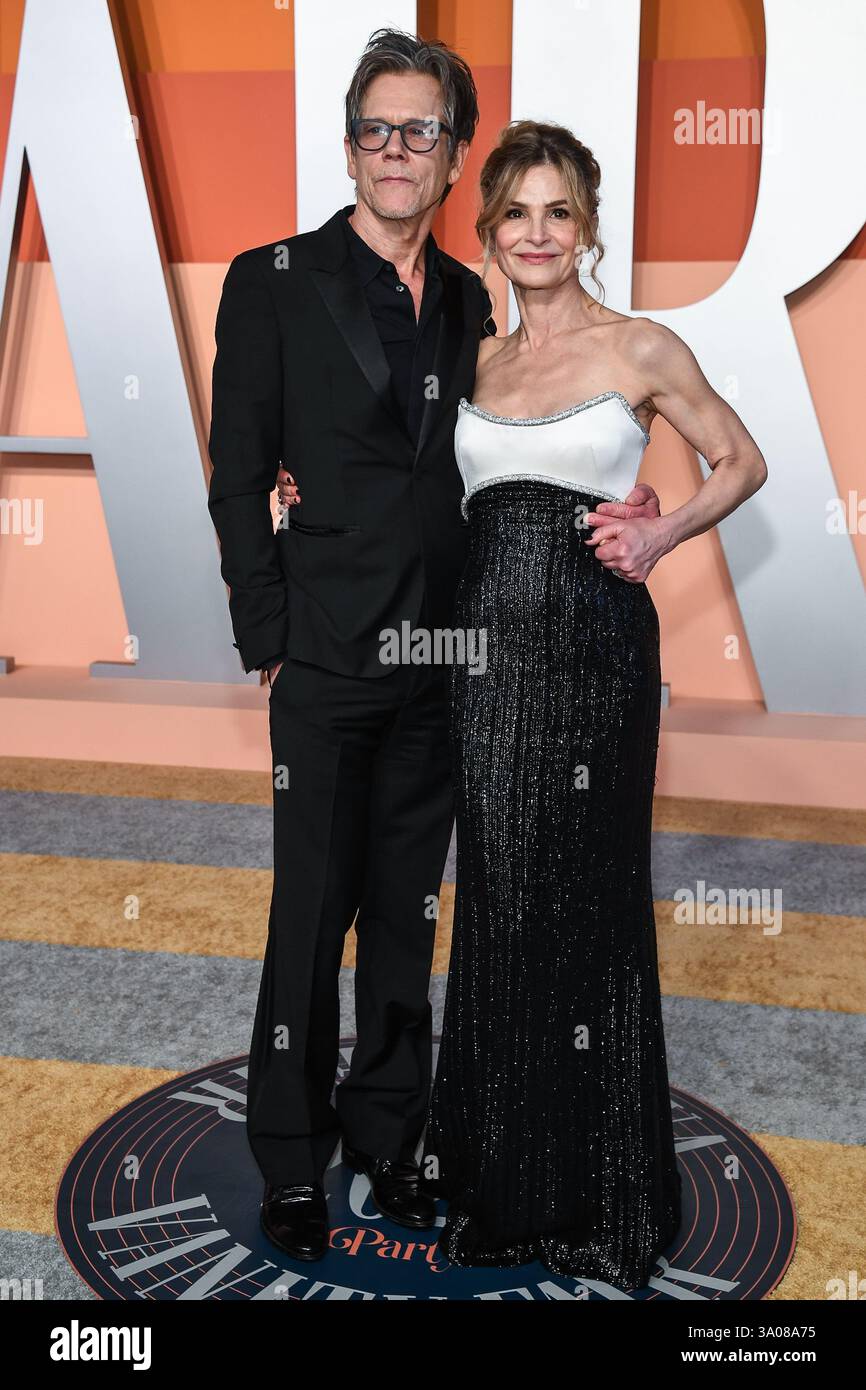 USA. 02nd Mar, 2025. Kevin Bacon and Kyra Sedgwick walking on the red(02)