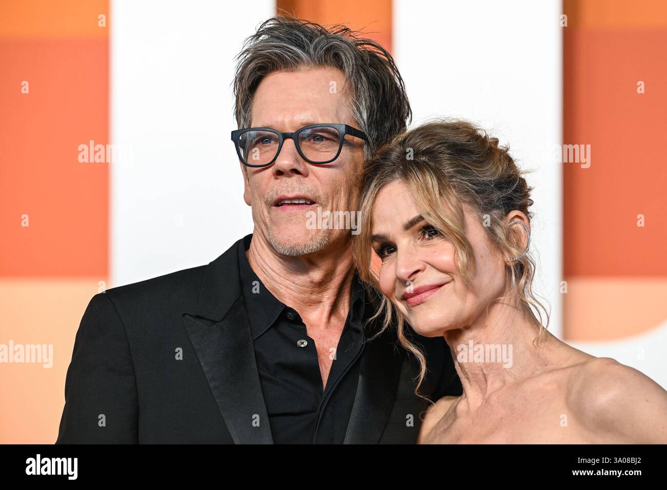 Kevin Bacon and Kyra Sedgwick walking on the red carpet at the 2025
