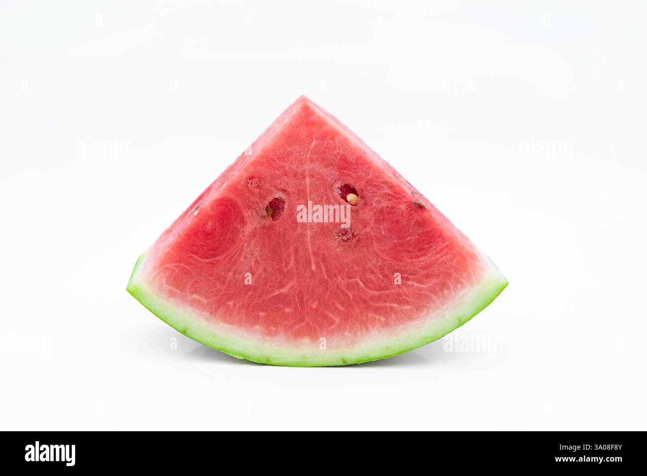 A piece of watermelon on white background Stock Photo - Alamy