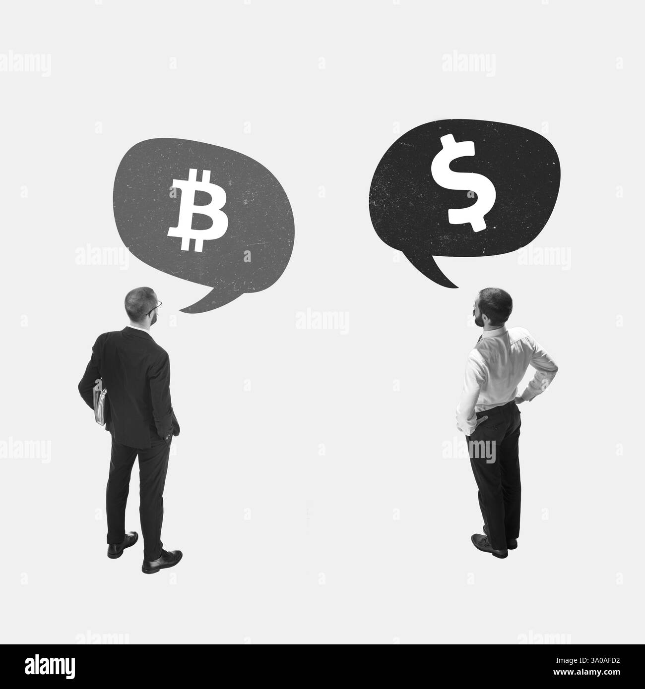 Bitcoin banner Black and White Stock Photos & Images - Alamy
