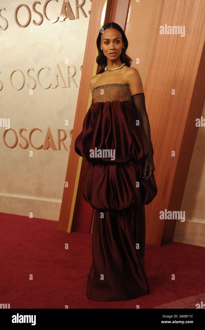 Zoe Saldana at the 96th Annual Academy Awards held at the Dolby Theatre ...