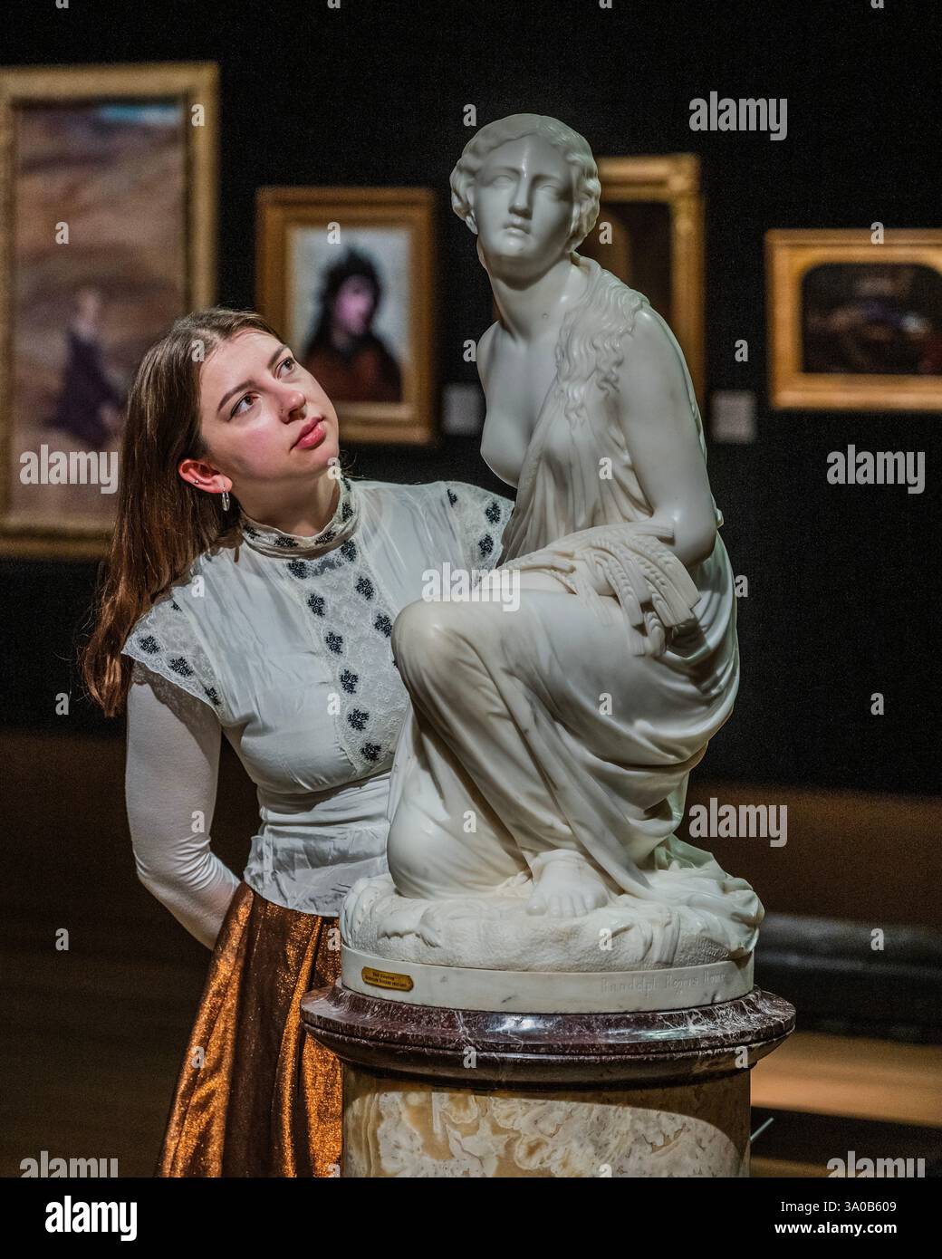 London, UK. 3rd Mar, 2025. Ruth gleaning by Randolph Rogers (American ...