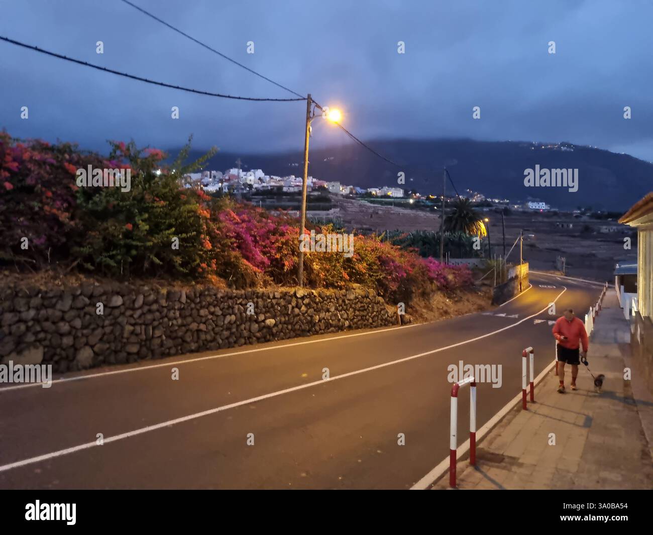 evening in the outskirts of los realejos, tenerife - Smartphone Captured Stock Image