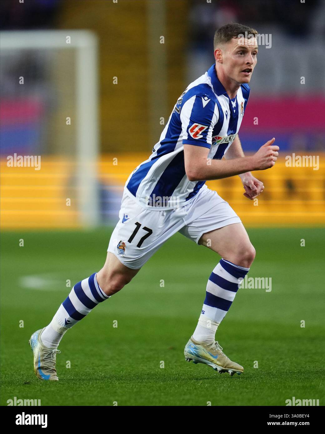 Sergio Gomez of Real Sociedad during the La Liga EA Sports match ...